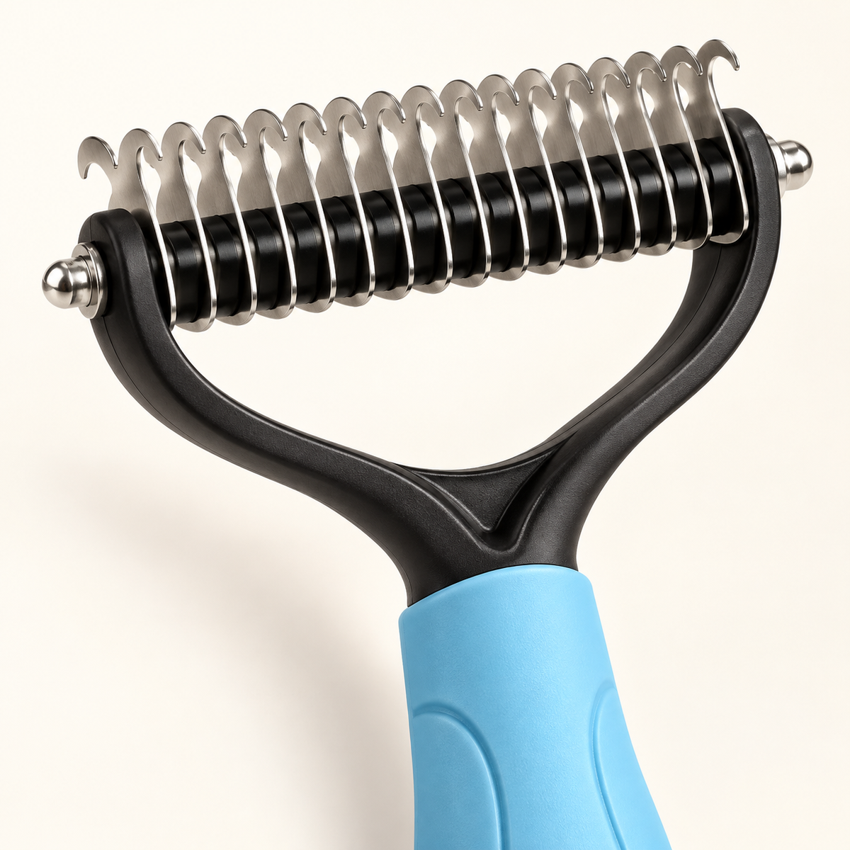 17-Tooth Dog Grooming Rake Comb – Blue